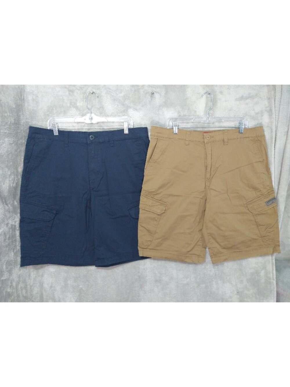Unionbay Shorts Mens 38 Cargo Cotton Flat Front Baggy Skater Utility Lot of 2